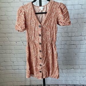 Abound Printed Button Down Dress Size XS